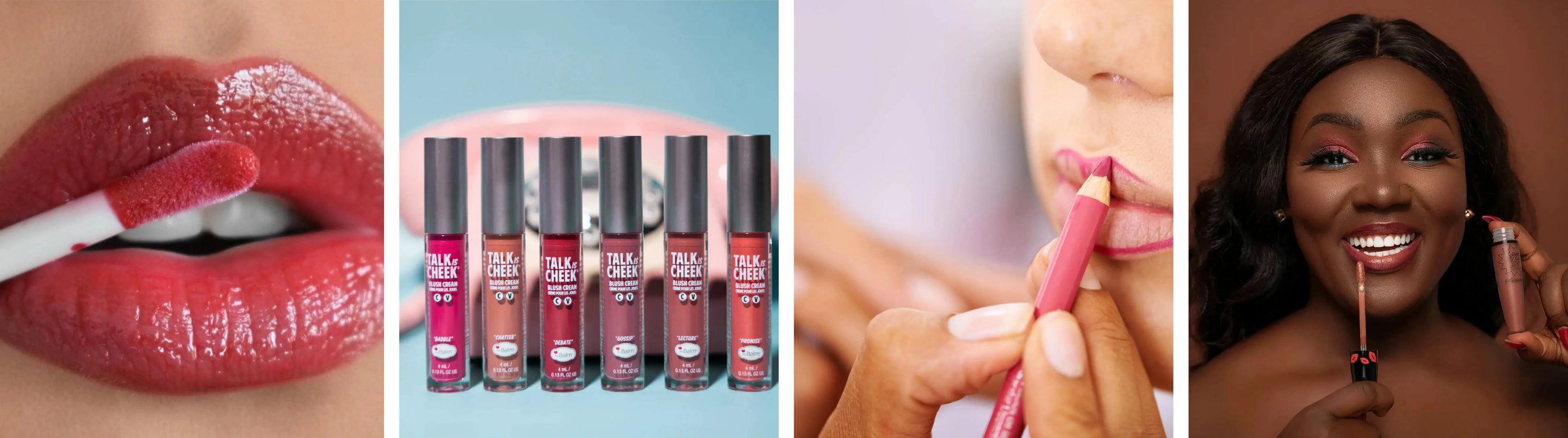 Lips product collage