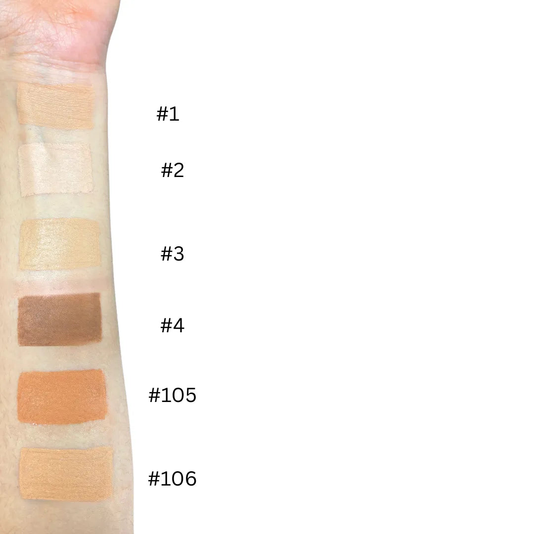 miracle stick swatches on arm